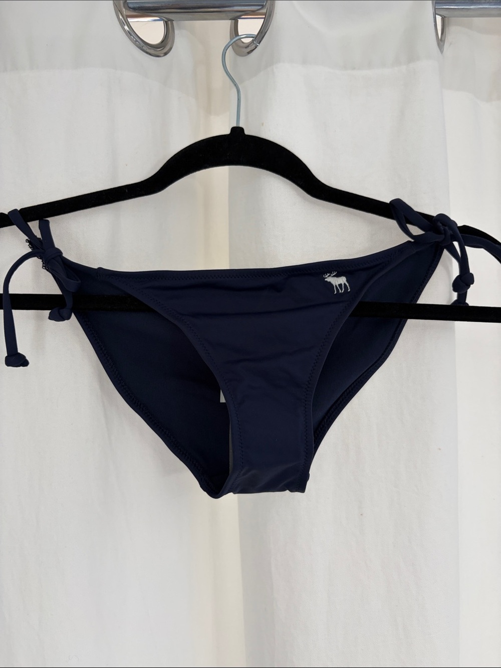 Abercrombie & Fitch Navy Side-Tie Bikini Bottoms